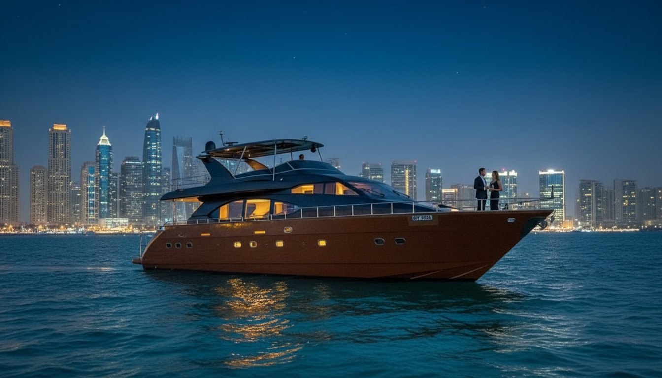 Overnight Yacht Charter Experience Across Dubai Waters
