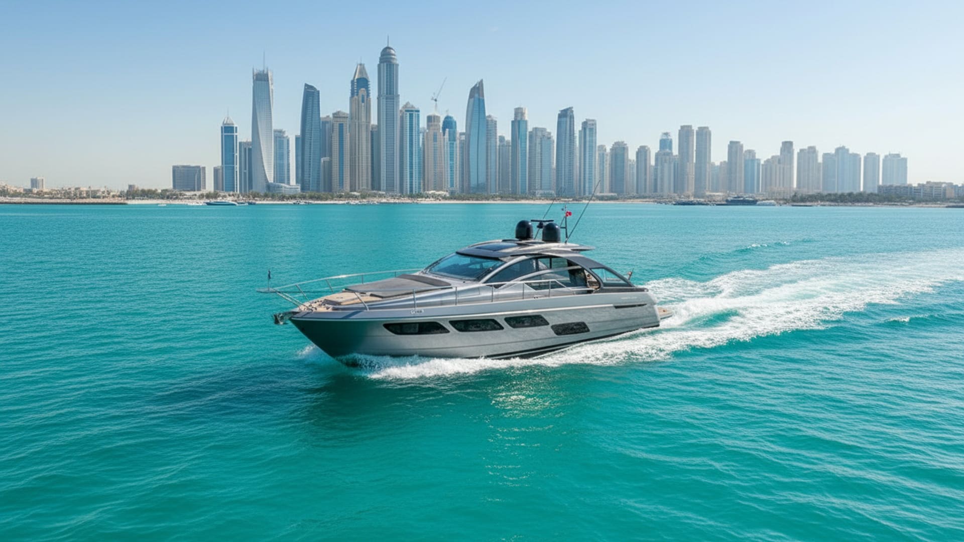 Sapphire Jewel 52 ft aerial view Dubai Marina
