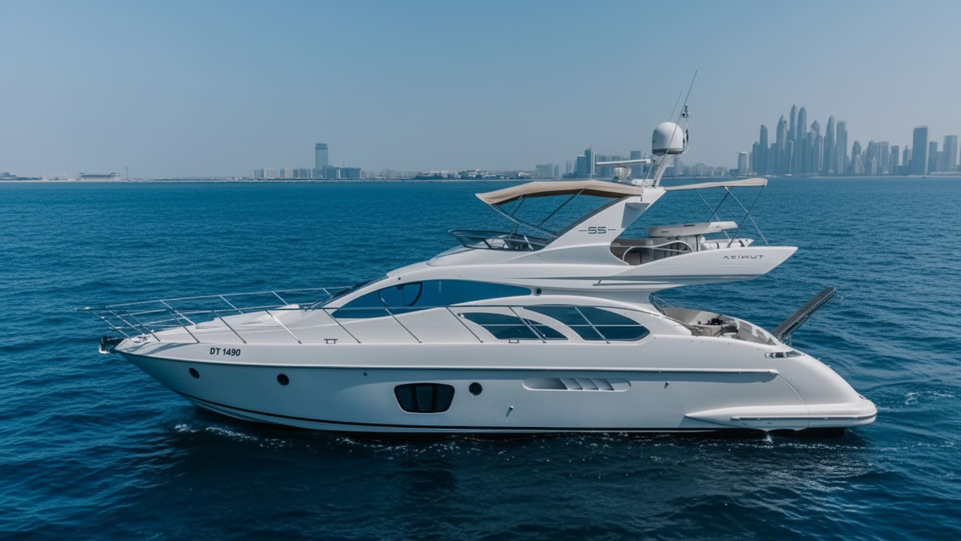 Sunset Duchess 55 ft yacht charter Dubai
