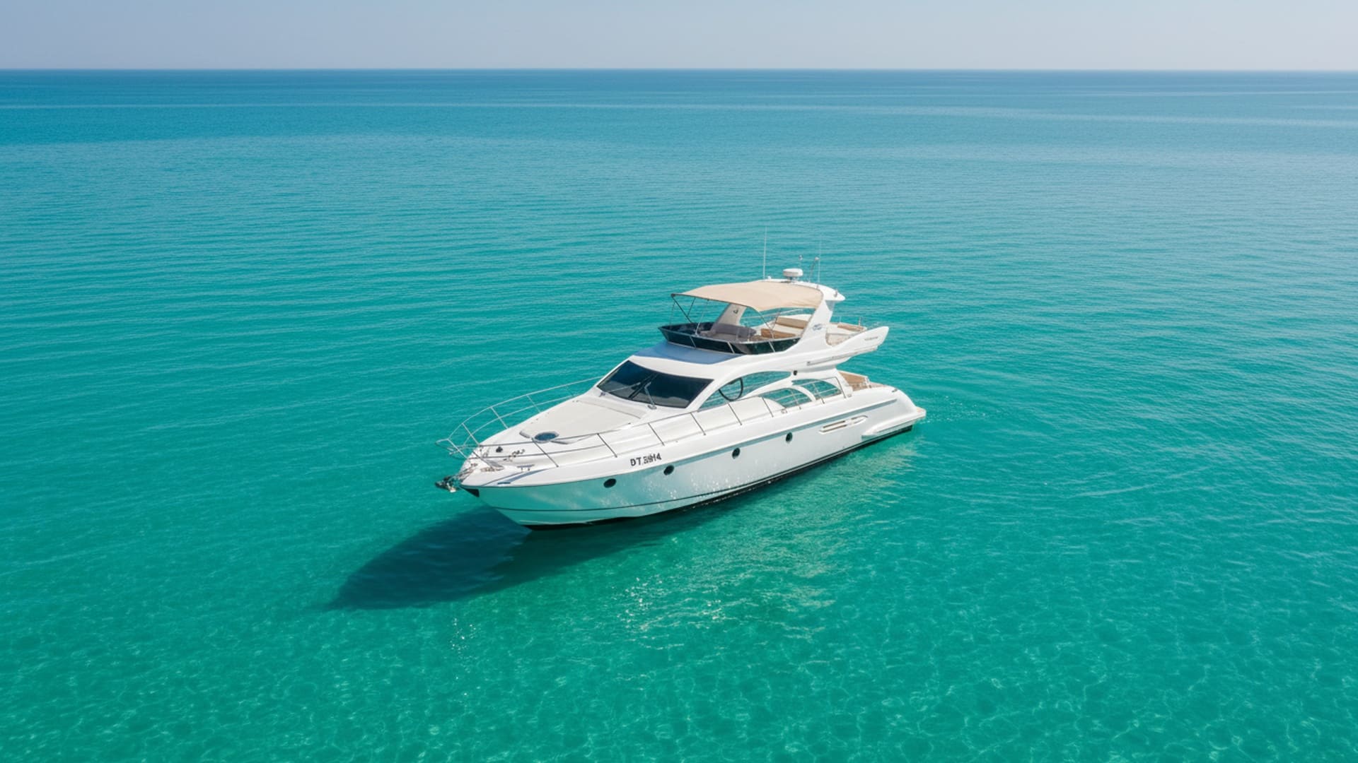 Spirit Fortune 50 ft aerial view cruising Dubai