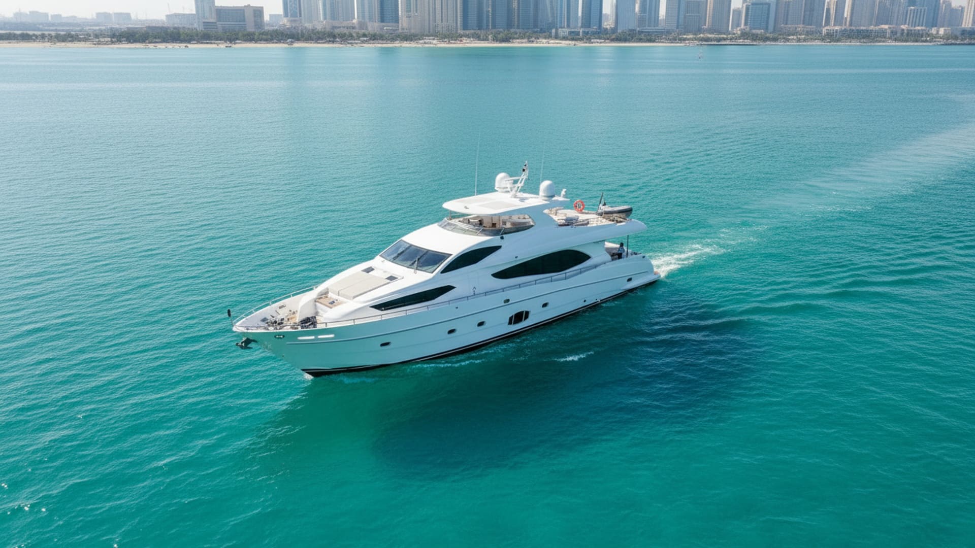Crystal Destiny 101 ft aerial view, premium yacht rental