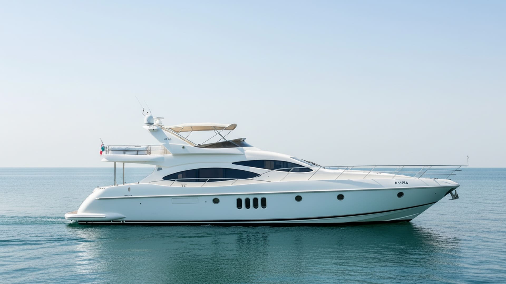 Emerald Treasure 68 ft premium yacht exterior in Dubai