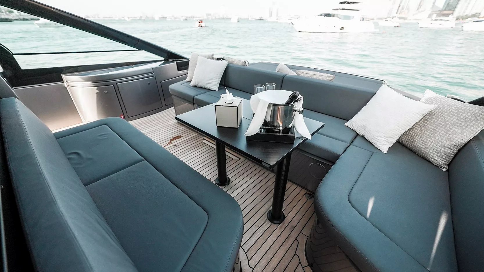 Pershing 5X Shark Grey charter in Dubai, photo 10