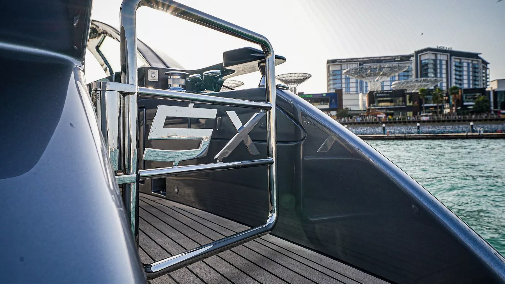 Pershing 5X Shark Grey charter in Dubai, photo 5