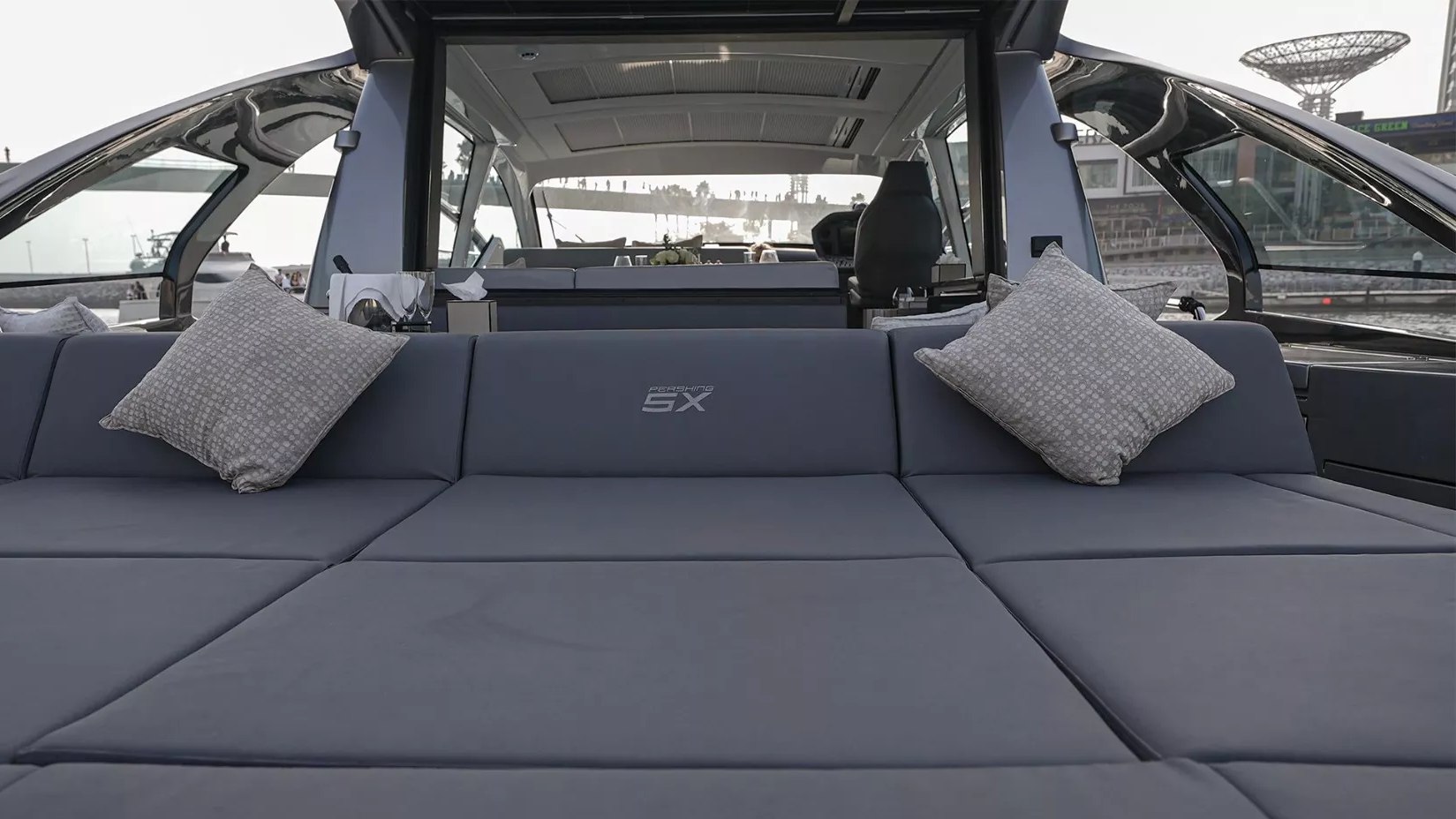 Pershing 5X Shark Grey charter in Dubai, photo 3
